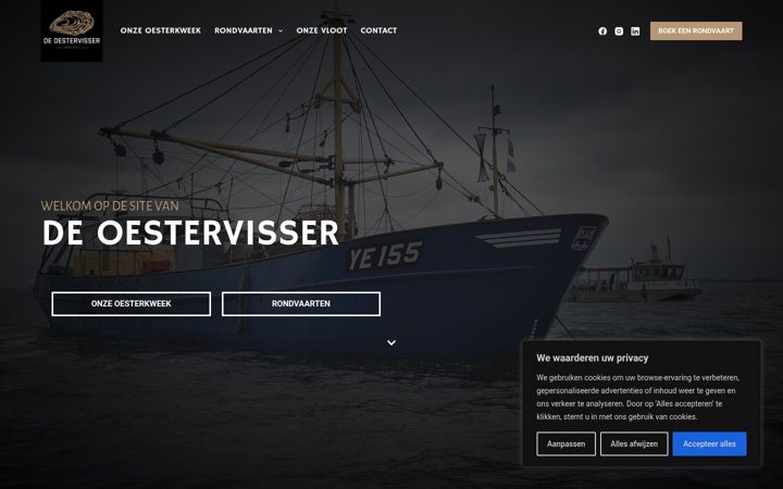 Screenshot ta' deoestervisser.nl