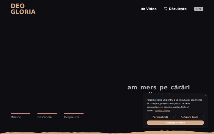 Screenshot ta' deogloriacluj.ro