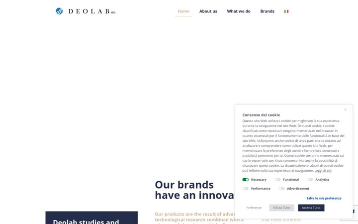 Screenshot of deolabsrl.com