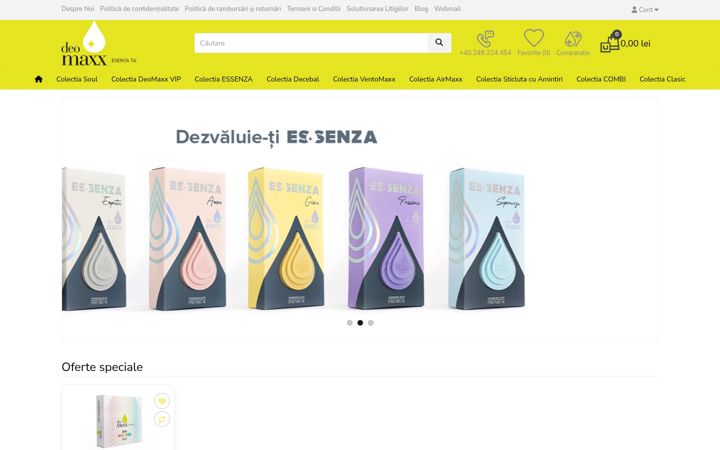 Screenshot ta' deomaxx.ro