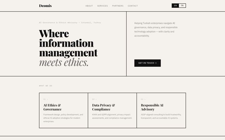 Screenshot of deomis.com