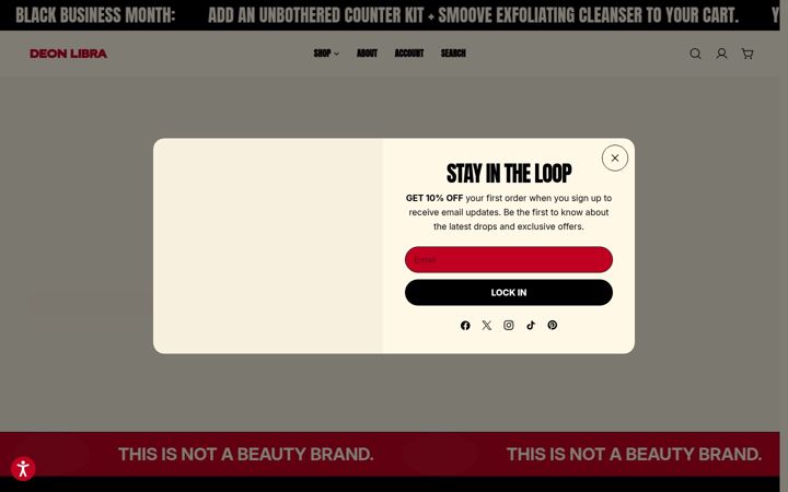 Screenshot of deonlibra.com