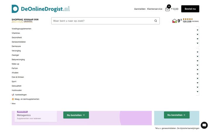 Screenshot of deonlinedrogist.nl
