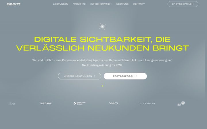 Screenshot of deont.de