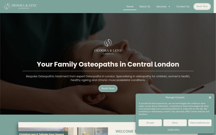 Screenshot of deooraclinic.com