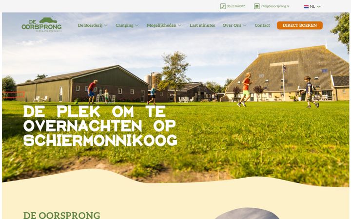 Screenshot ta' deoorsprong.nl