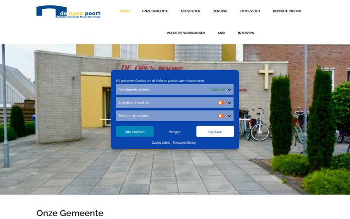 Screenshot ta' deopenpoort.nl