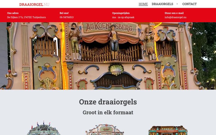 Screenshot of deorgelman.nl