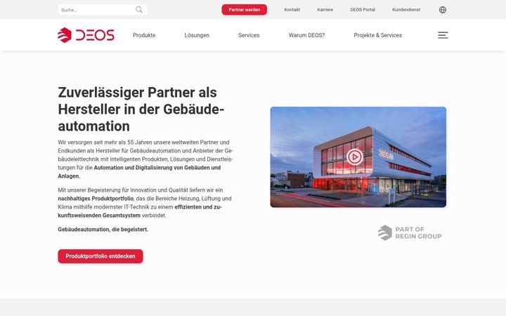 Screenshot of deos-ag.com