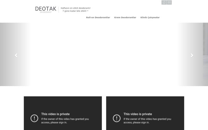 Zrzut ekranu deotak.com.tr