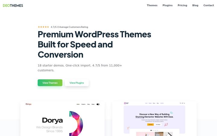 Screenshot of deothemes.com