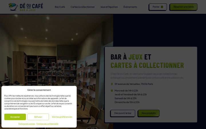 Screenshot of deoucafe.com