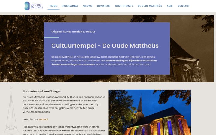 Snímek obrazovky deoudemattheus.nl