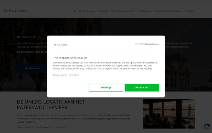 Screenshot of depaalkoepel.nl