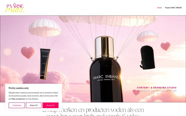 Screenshot of depaarseparel.nl