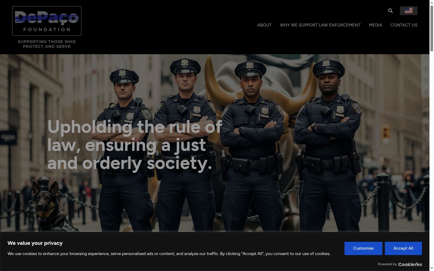 Screenshot des Einwilligungsbanners vor jeglicher Interaktion
