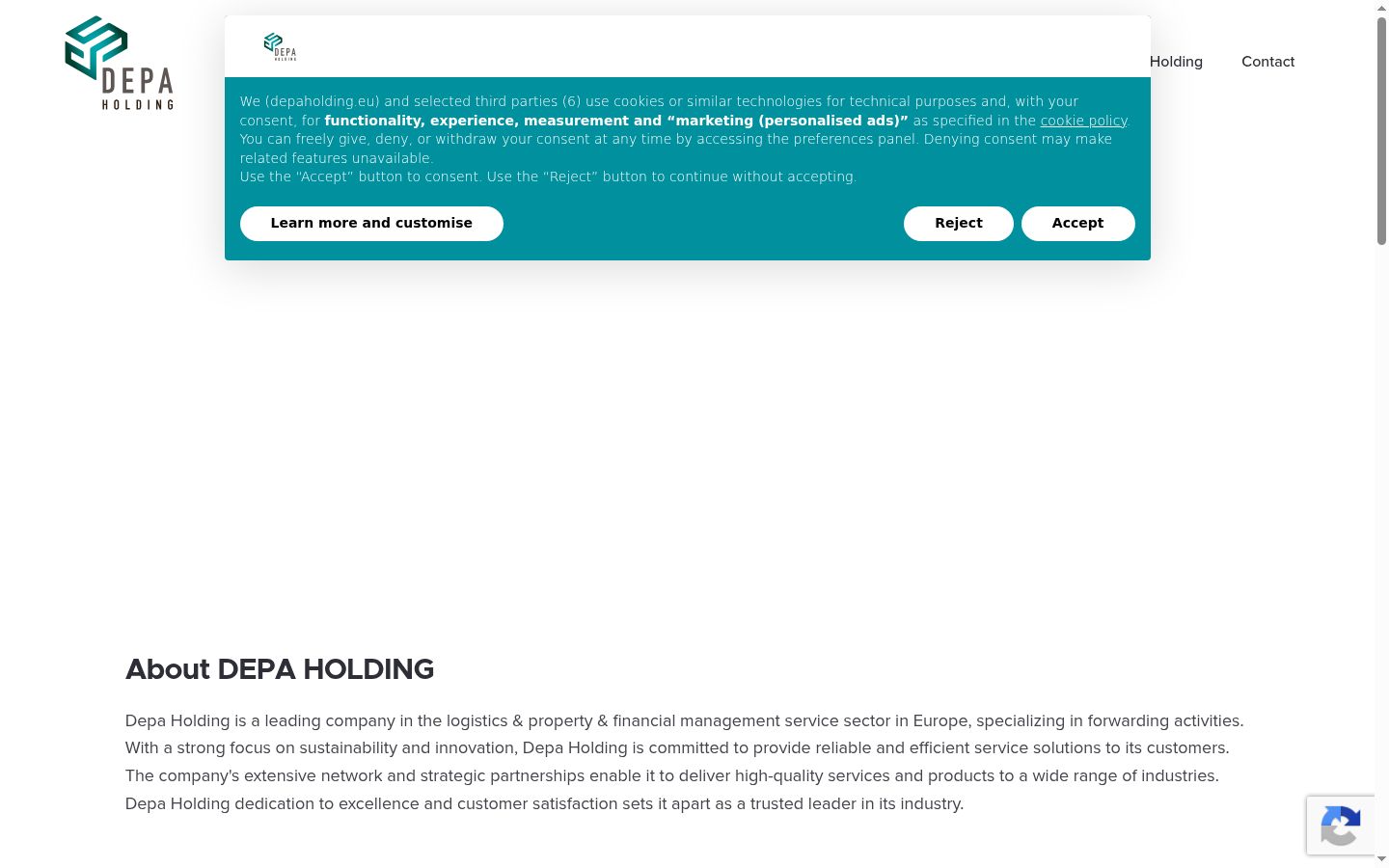 Screenshot des Einwilligungsbanners vor jeglicher Interaktion