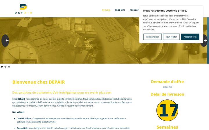Screenshot of depair.ch