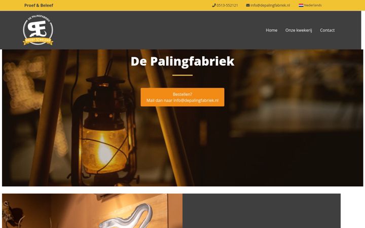 Snímek obrazovky depalingfabriek.nl