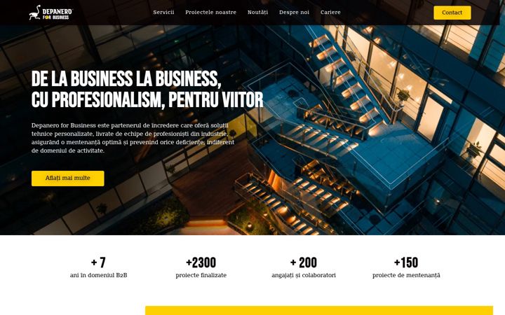 Screenshot of depanerobusiness.com