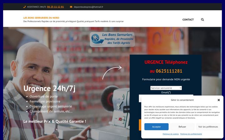 Screenshot of depann-tout-express.com