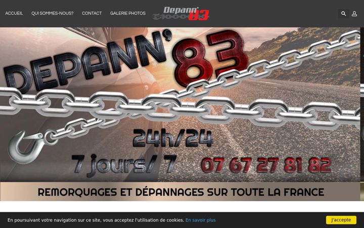 Skjámynd af depann83.fr