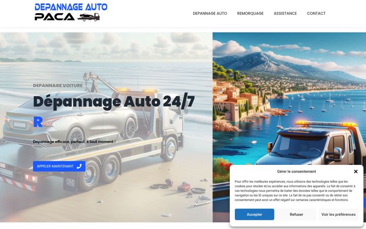 Skjámynd af depannage-auto-paca.fr
