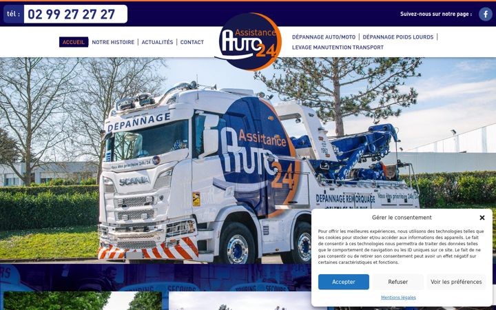 Skjámynd af depannage-auto24-rennes.fr