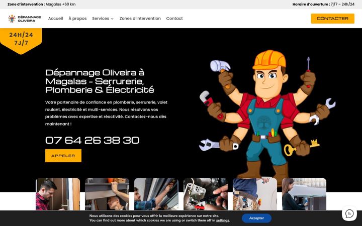 Screenshot van depannage-oliveira.fr