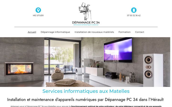 Screenshot van depannage-pc34.fr