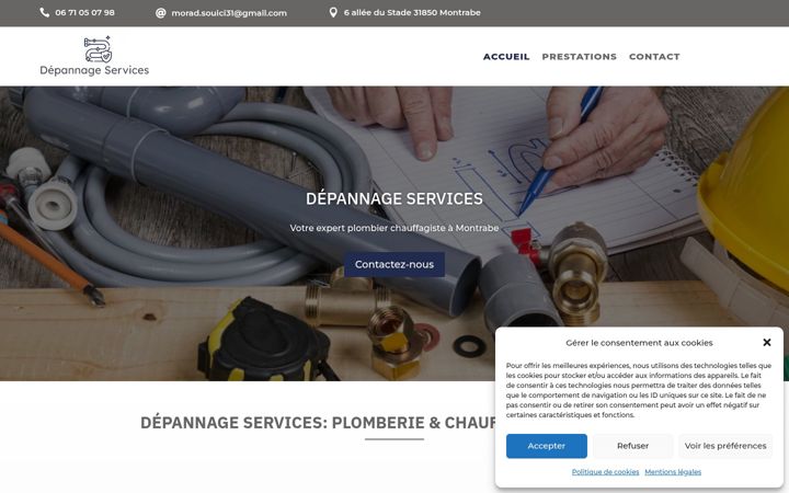 Skjermbilde av depannage-plomberie31.fr