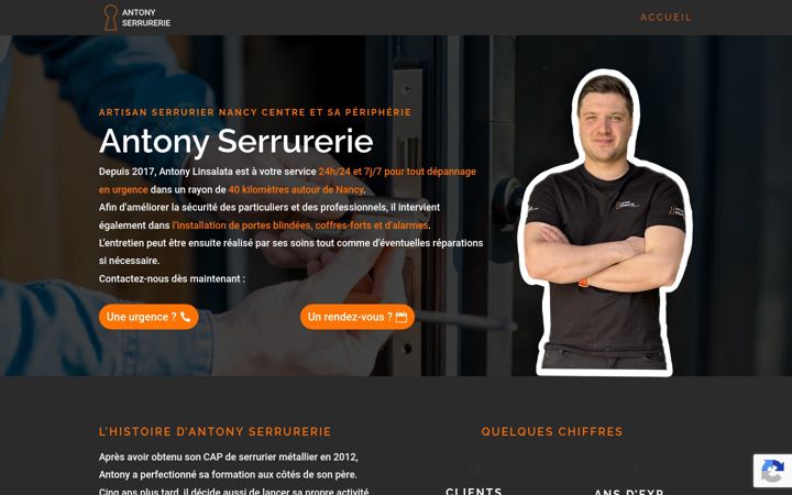 Skjermbilde av depannage-serrurerie-nancy.fr