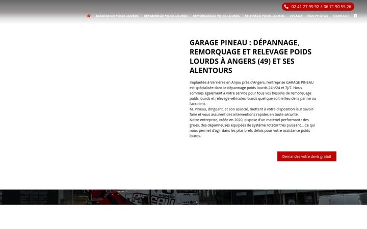 Skjermbilde av depannagepineau.fr
