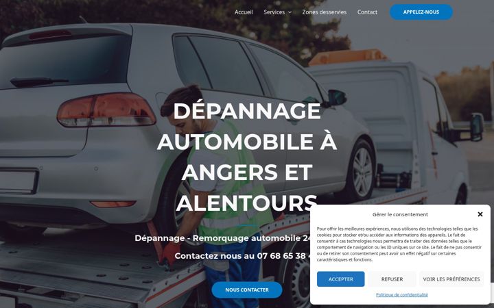 Skjermbilde av depannagexpress.fr
