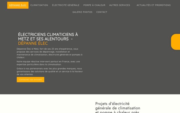 Skjermbilde av depanne-elec-climatisation.fr