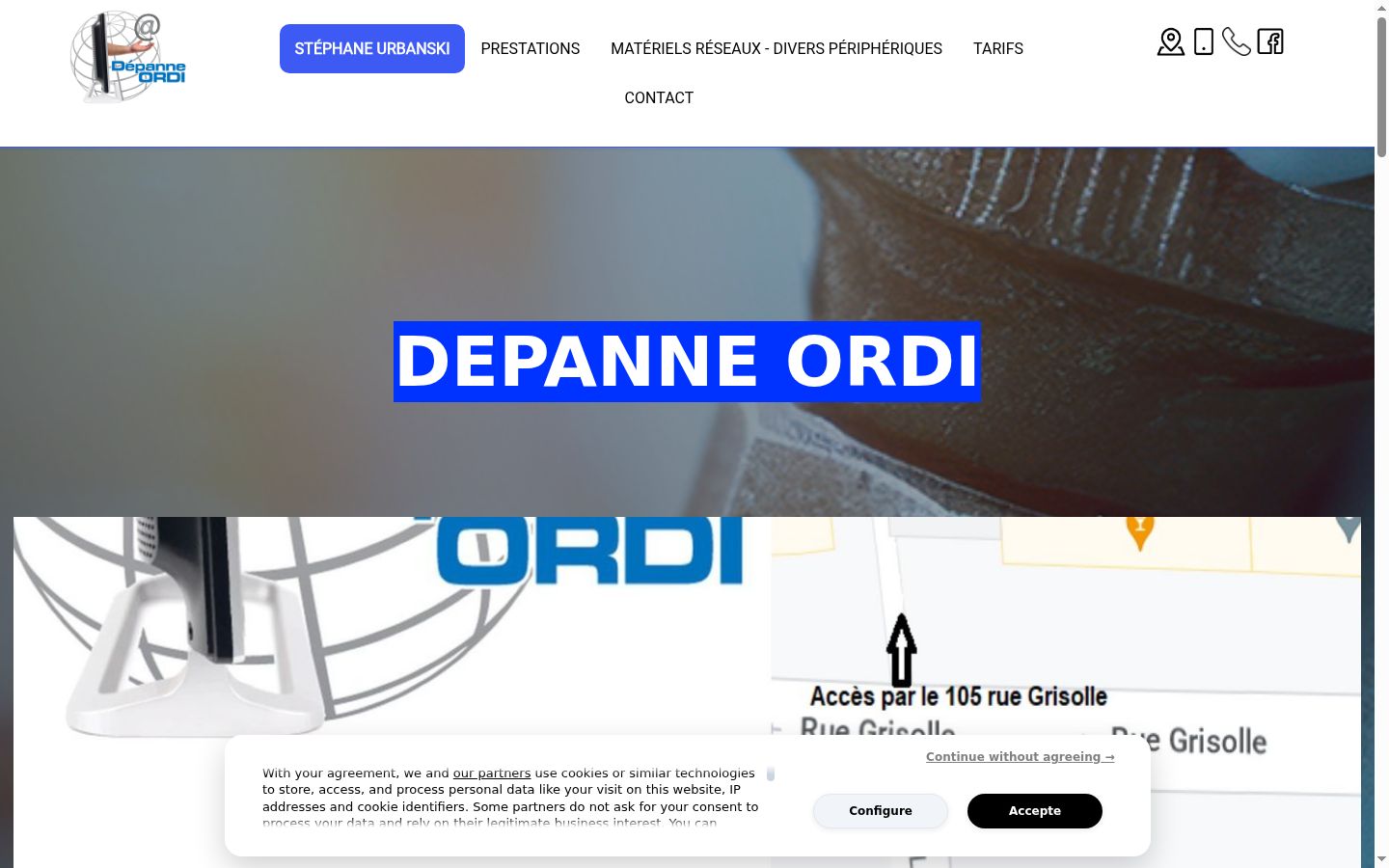Screenshot van de toestemmingsbanner zoals getoond vóór enige interactie