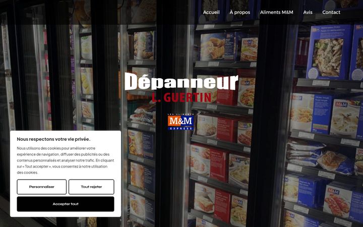 Screenshot of depanneurlguertin.com