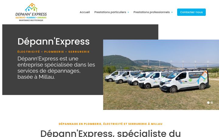 Screenshot of depannexpress-12.fr