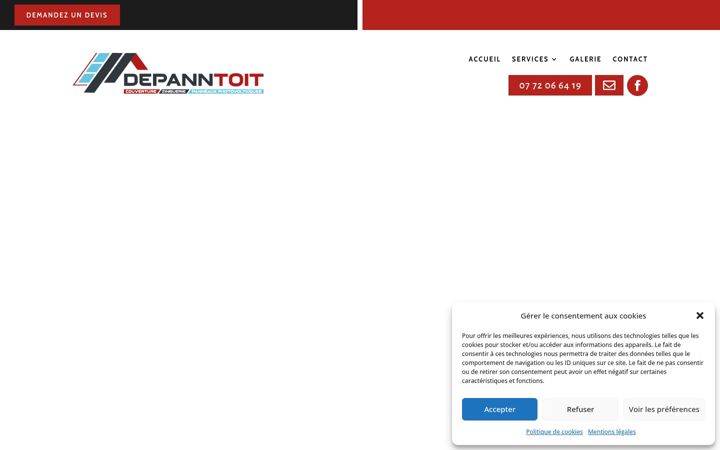 Skjermbilde av depanntoit.fr