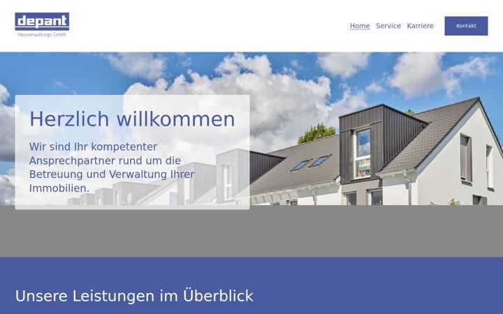 Screenshot of depant-hv.de