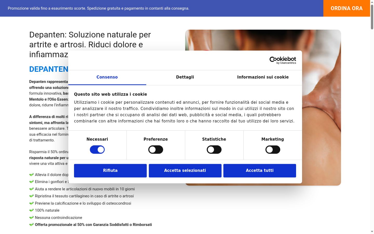 Zrzut ekranu banera zgody wyświetlanego przed jakąkolwiek interakcją