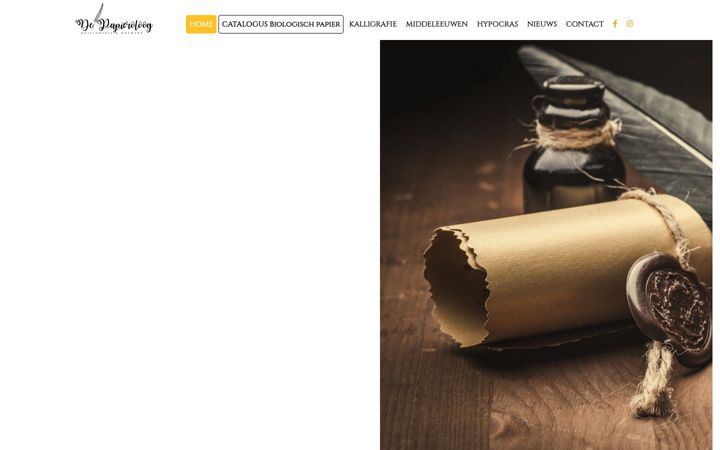 Screenshot of depapieroloog.be