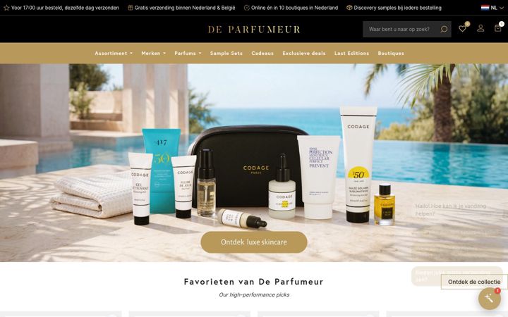 Screenshot of deparfumeur.com