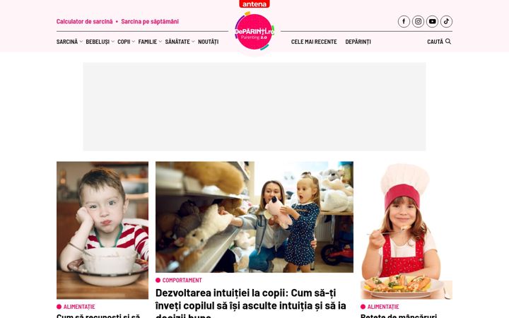 Screenshot ta' deparinti.ro