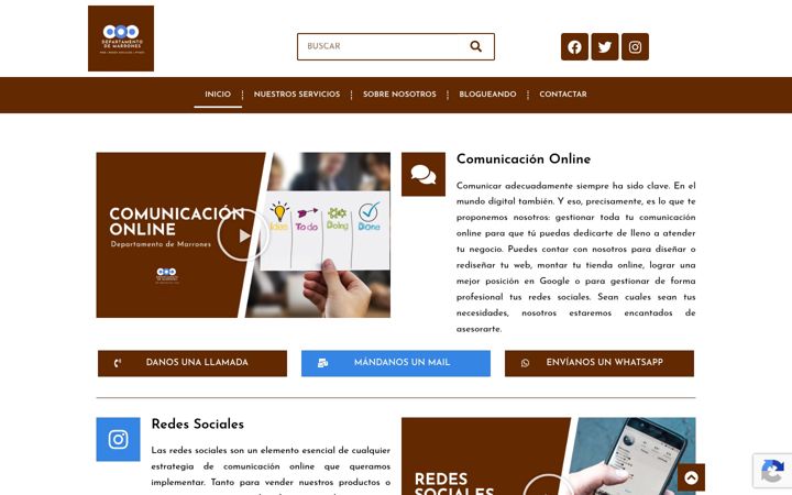 Screenshot of departamentodemarrones.com