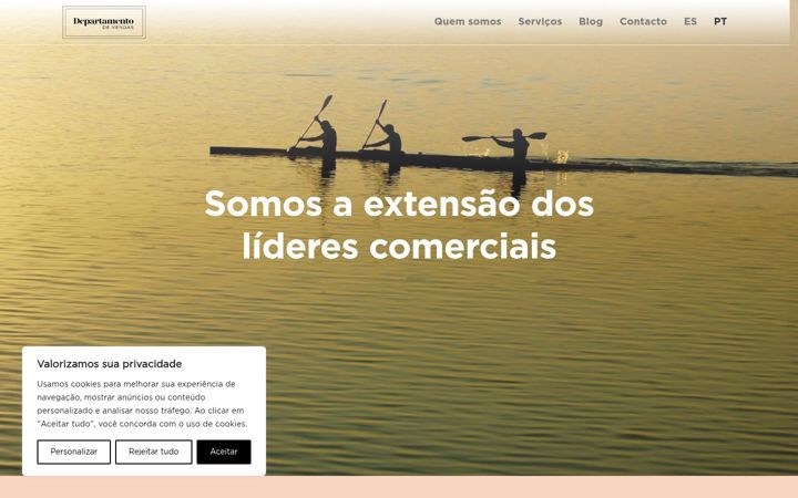 Screenshot of departamentodevendas.com