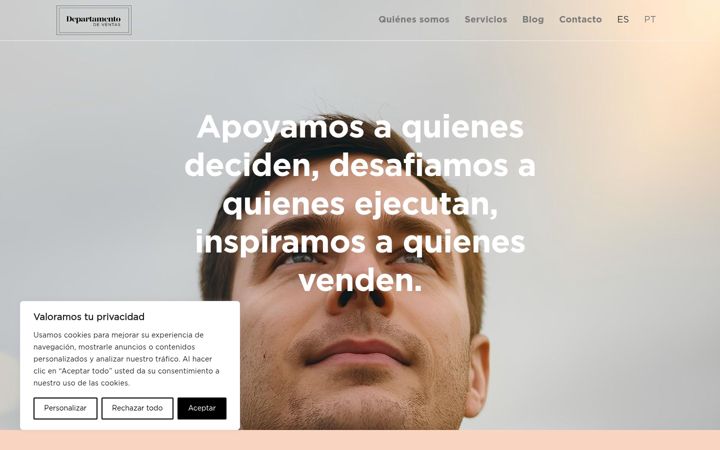 Screenshot of departamentodeventas.com