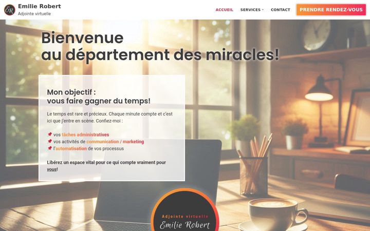 Screenshot of departement-des-miracles.com