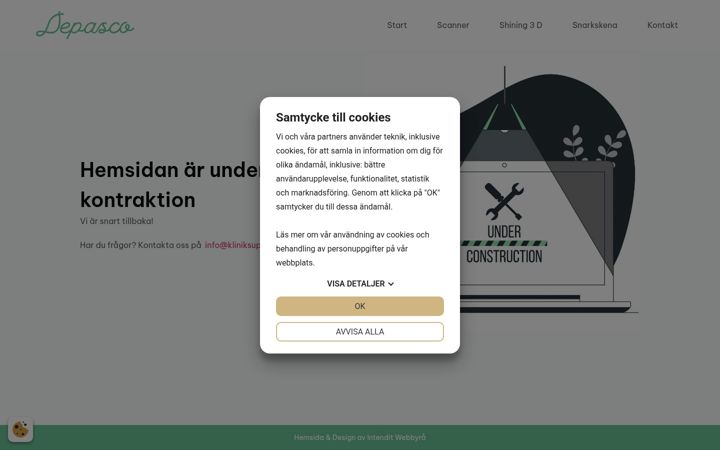Screenshot of depasco.se