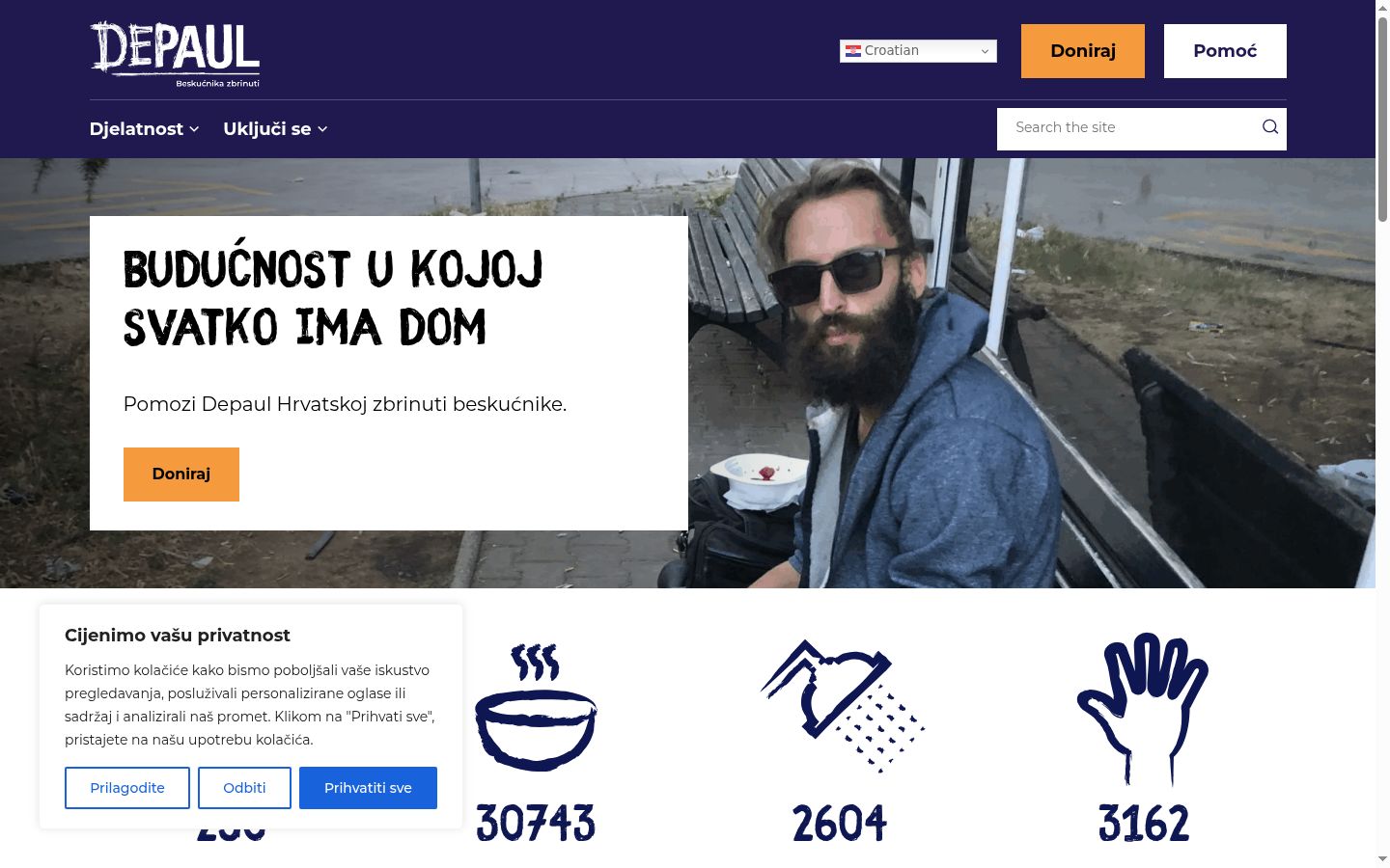 Screenshot tal-banner tal-kunsens muri qabel kwalunkwe interazzjoni